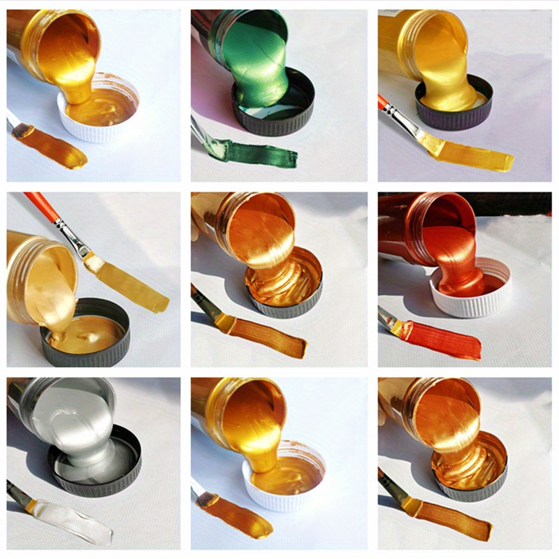 Peinture acrylique tous usages métallique - Doré