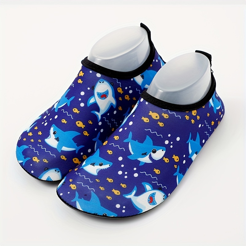 Zapatos de agua para bebés niños y niñas, calcetines acuáticos con  estampado de dibujos animados, calcetines antideslizantes para la playa,  piscina