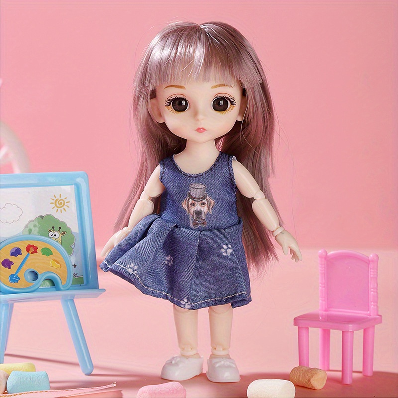 Acheter 17cm poupée fille jouet Mini poupée mobile poupée articulée jouets  vêtements habiller cadeaux