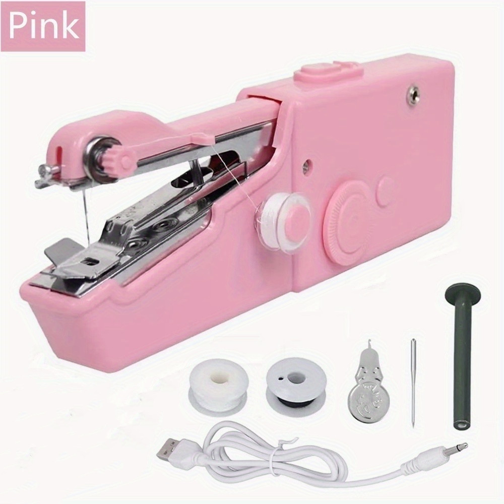 Portable Handheld Sewing Machine for Quick Stitching - Ideal for Fabric,  Clothing, and DIY Projects - Perfect for Home and Travel Use