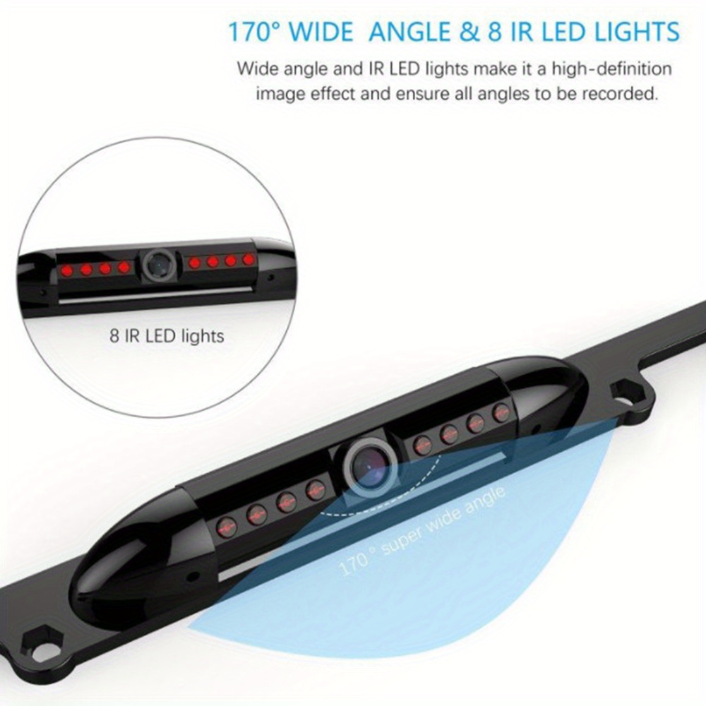 Car License Plate Frame Car Camera Hd Infrared Night Vision Temu