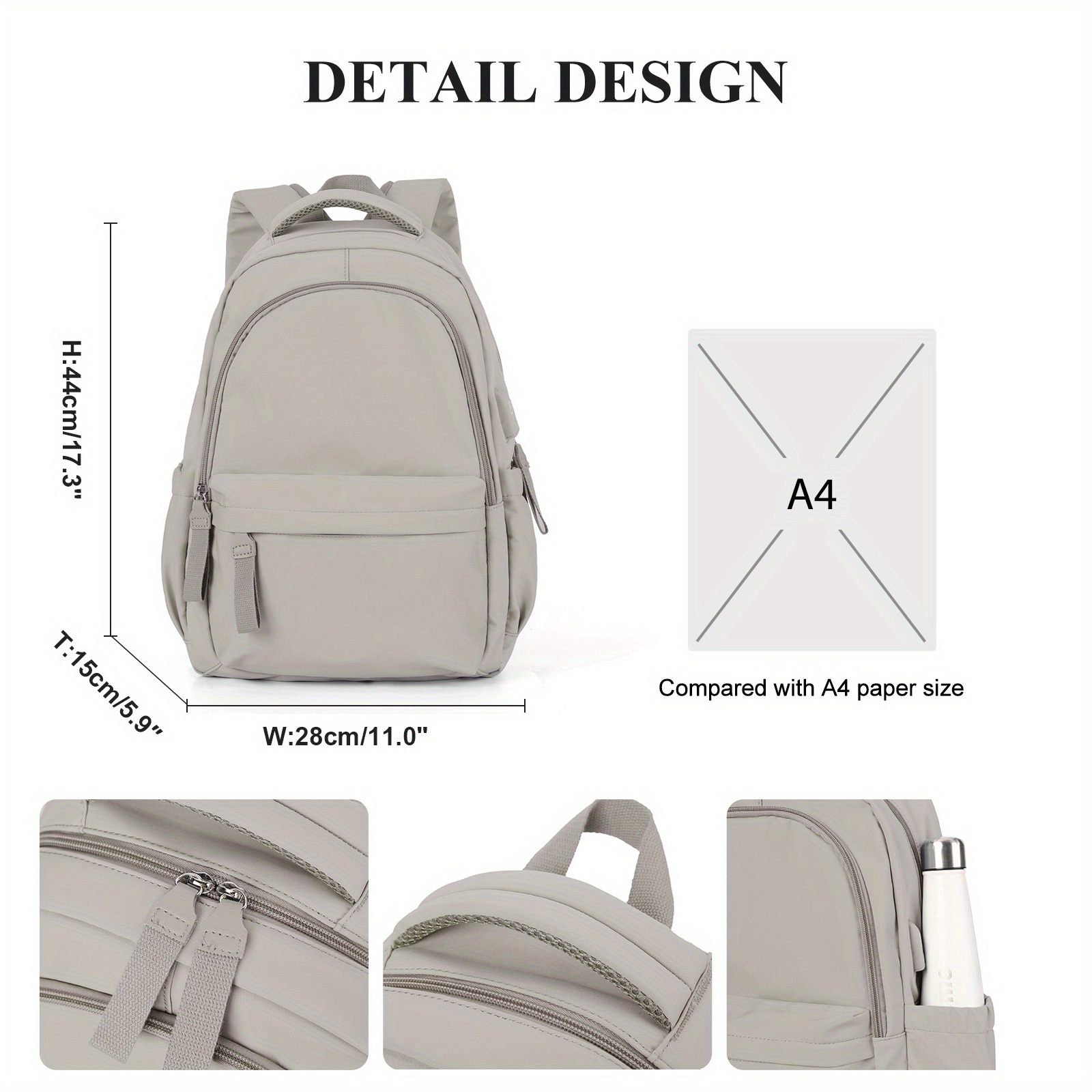 A4 backpack outlet size