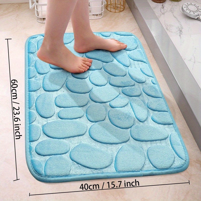 Super Absorbent Floor Mat, Cobblestone Bathroom Rugs, Super Absorbent Bath  Mat, Soft Non-slip Carpet For Bathroom Machine Washable Bath Rugs - Temu  United Arab Emirates