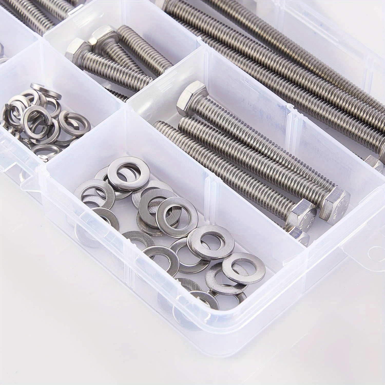 16set M8 X 40mm 50mm 70mm 80mm Hex Head Bolts Screws Nuts Flat Lock 