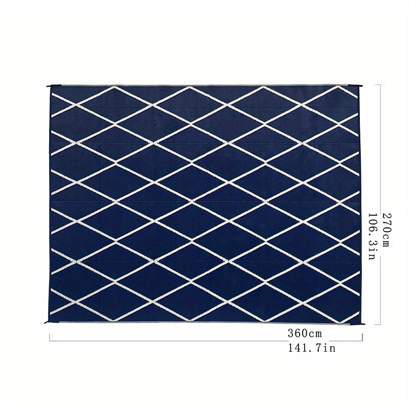 Stylish Camping 119127 9-feet by 12-feet Reversible Mat, Plastic Straw Rug,  Large Floor Mat for Outdoors, RV, Patio, Backyard, Picnic, Beach, Camping