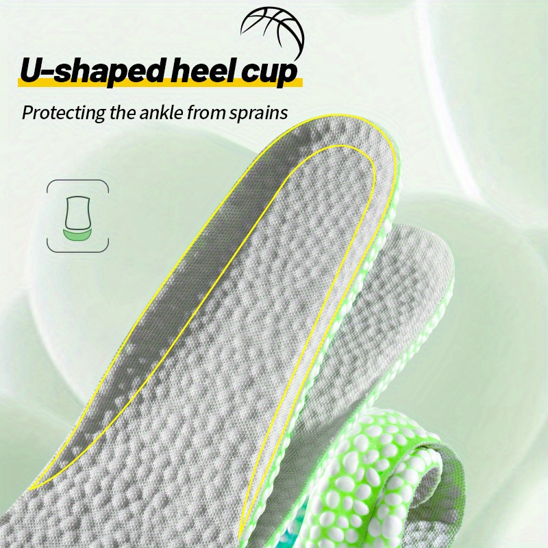 Sports Shock Absorption Insoles High Elastic Deodorant Temu Australia