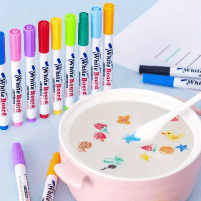 Scrubbable Floating Pen Colourful Water based Markers For - Temu