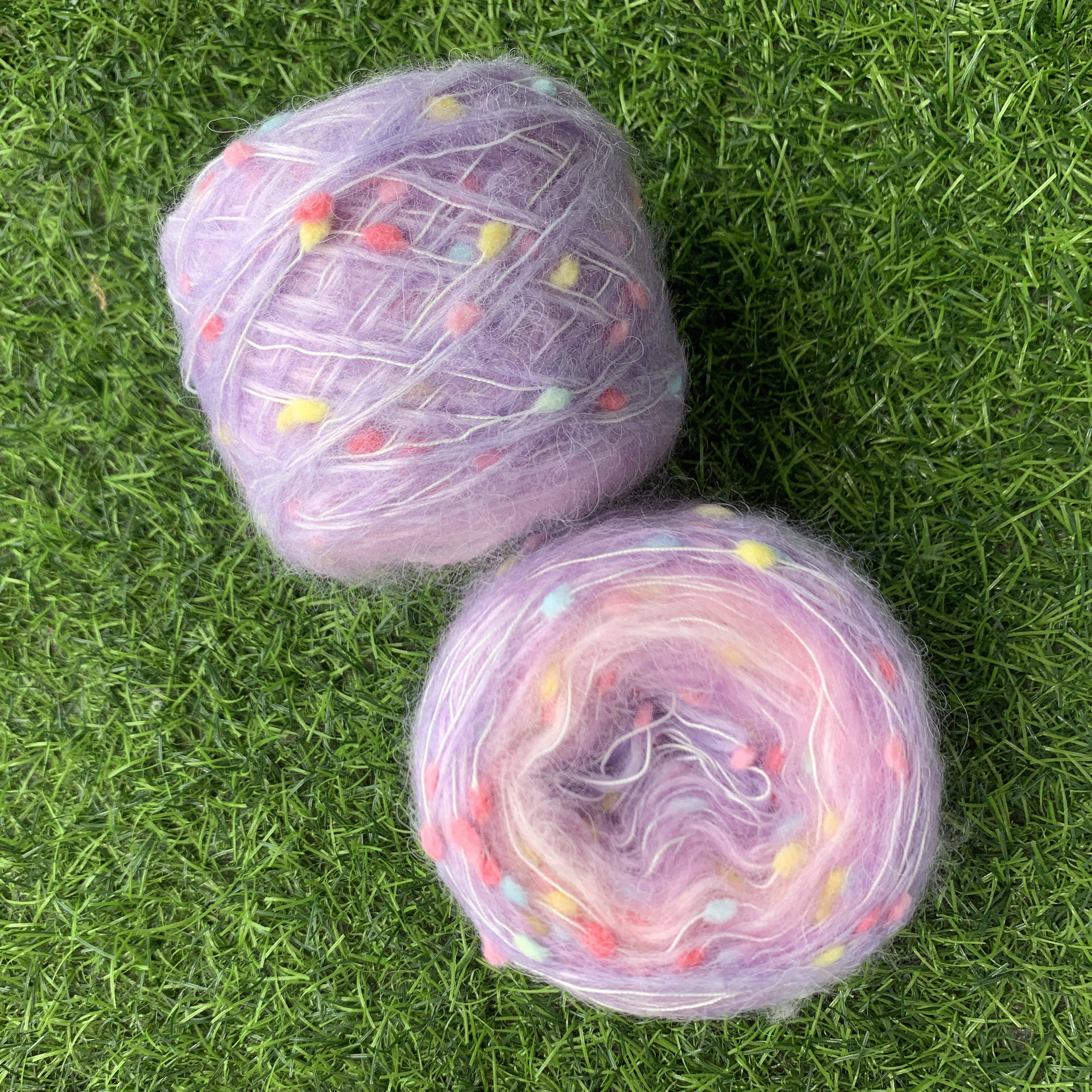 Pastel Rainbow 8PLY Cotton Gradient Mini Cake Yarn