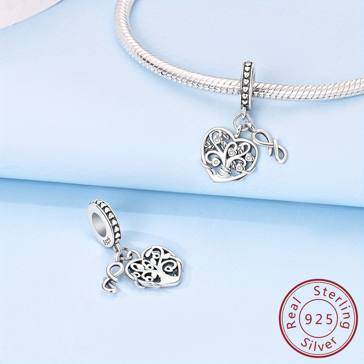 Charm Pendente ALBERO DELLA VITA in Argento e Zirconi Thomas Sabo