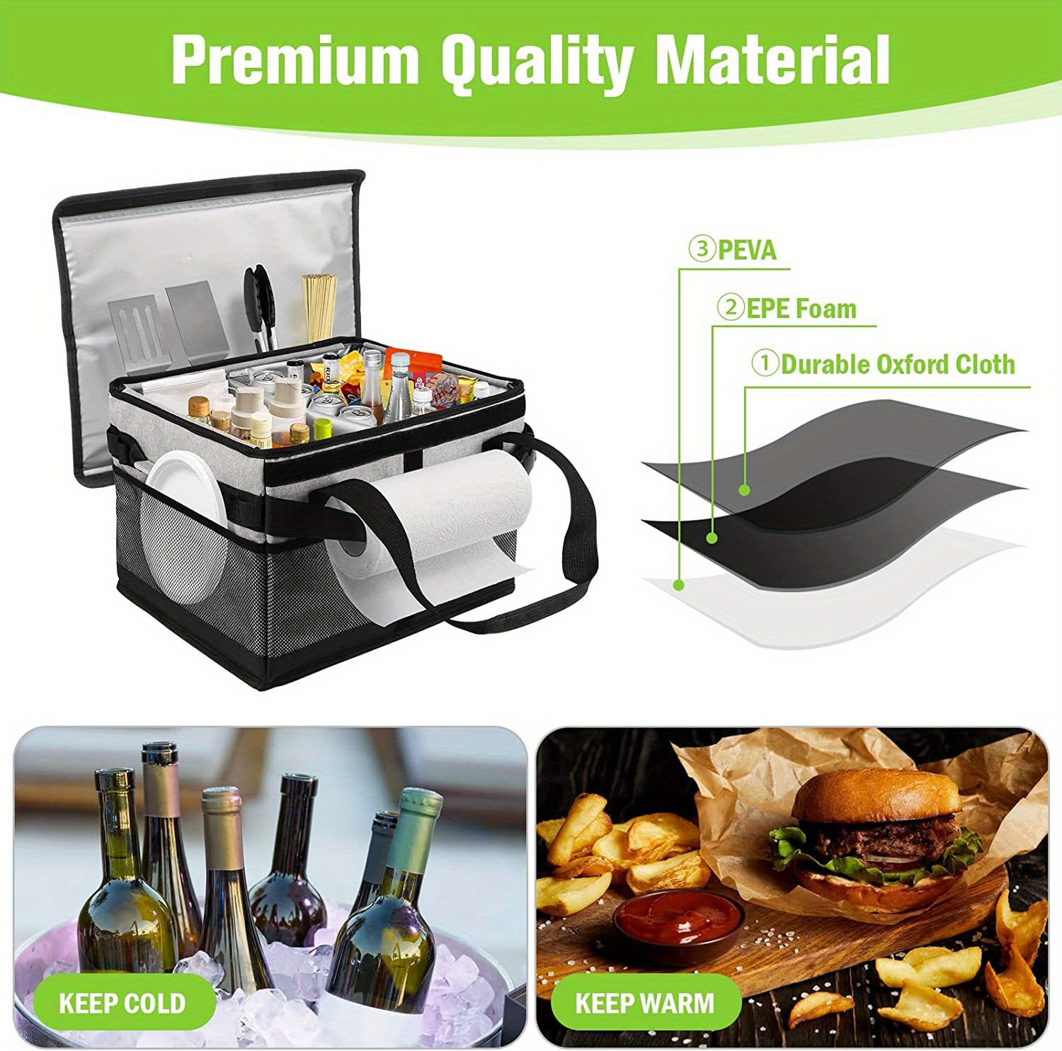 Grill Caddy Bbq Caddy With Paper Towel Holder Picnic Griddle - Temu