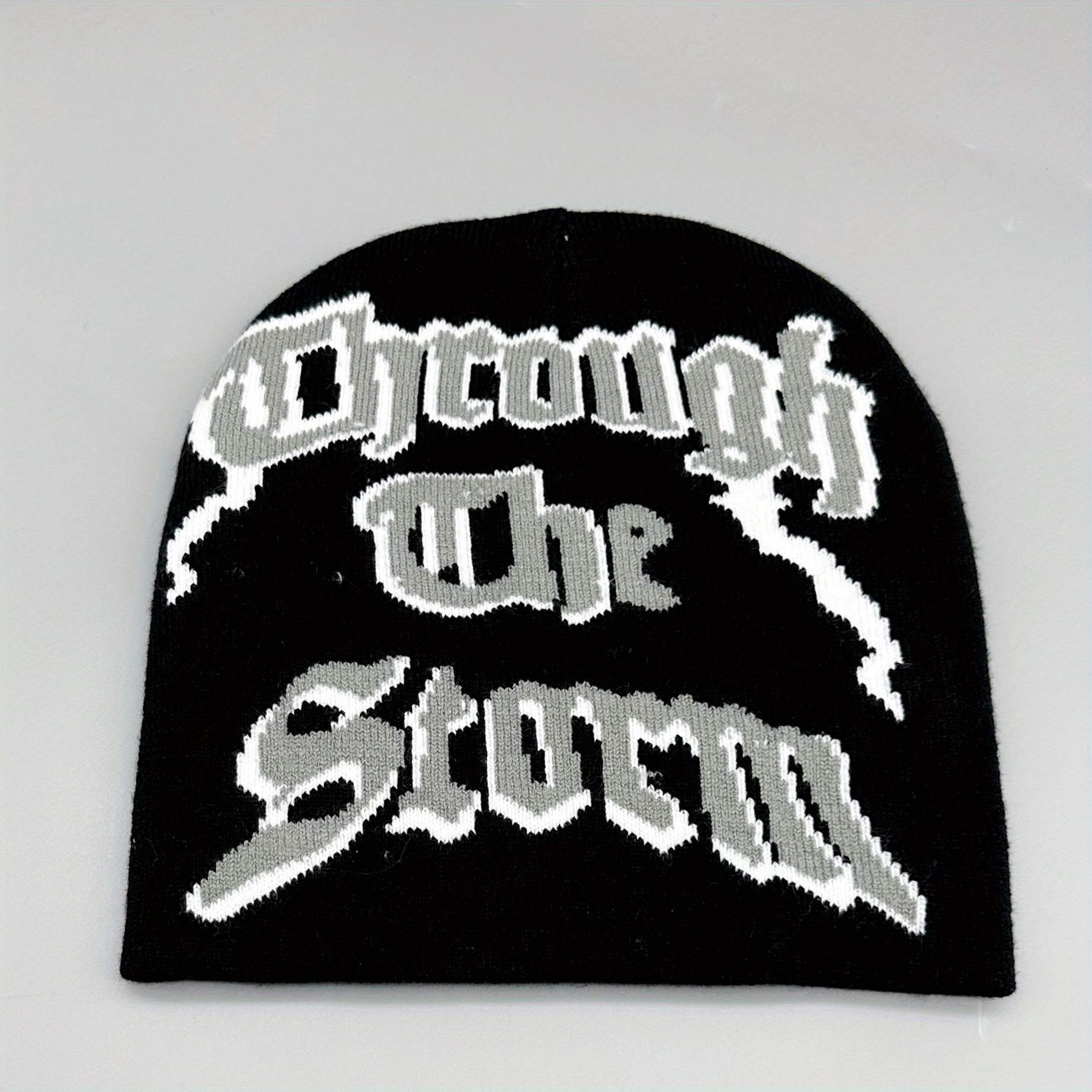Letter Knitted Hat Beanie Autumn Winter