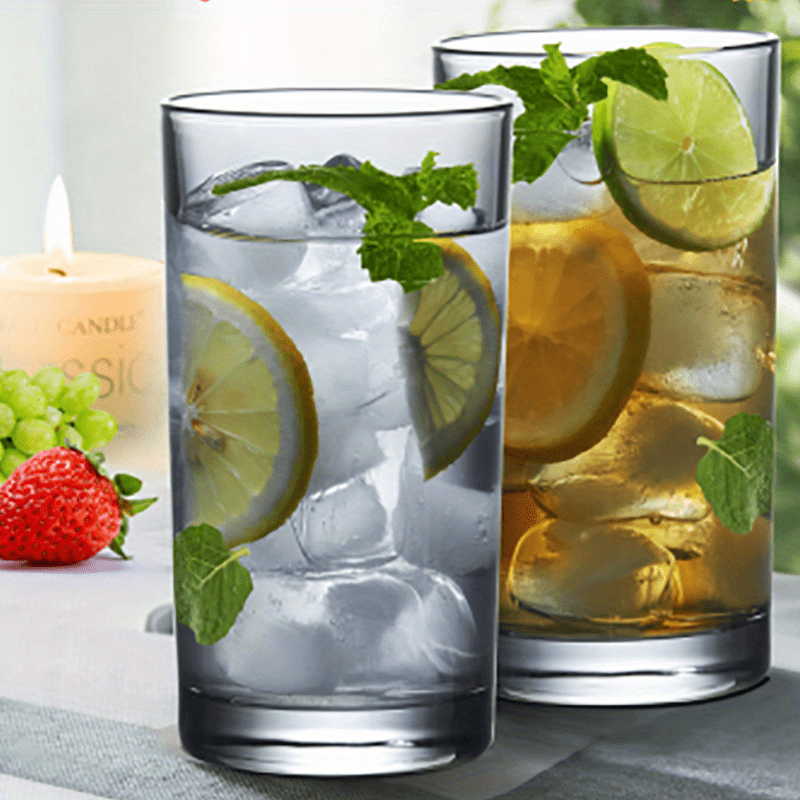 King Crystal Highball Drinking Glasses tall Glass Cups lead - Temu