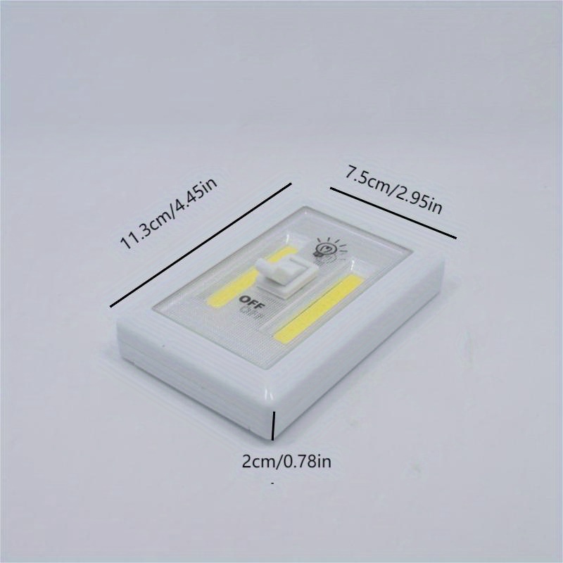 Night Light 200 Lumens Wireless Switch Cob Led Light Battery - Temu