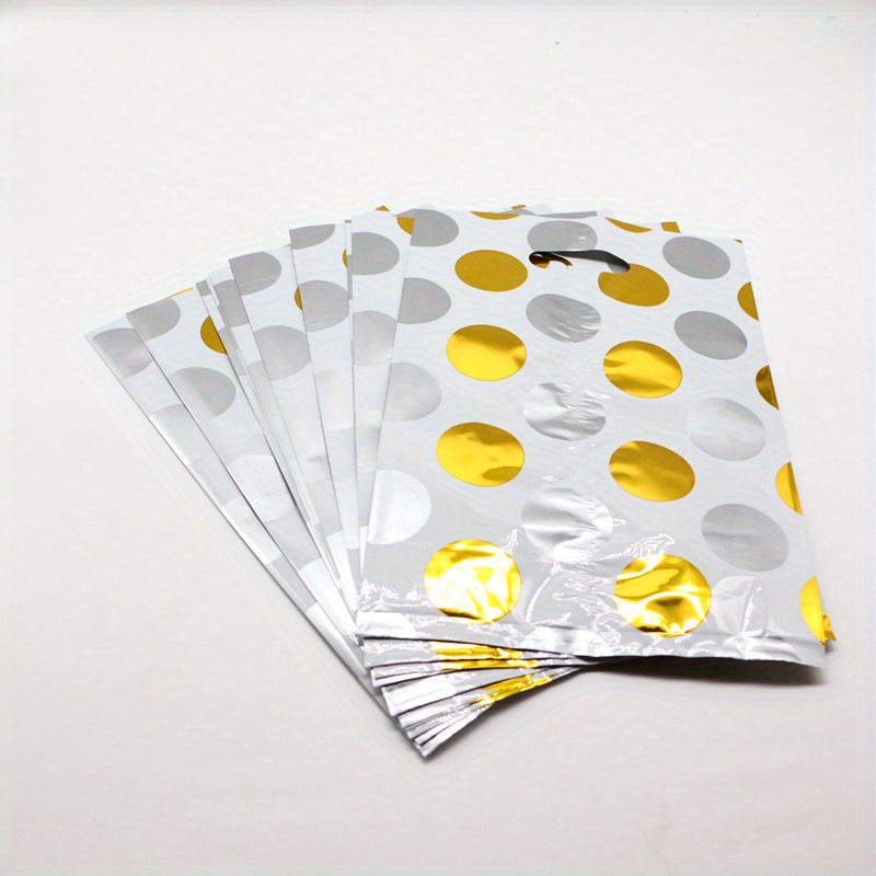 Golden Polka Dot Candy Bags For Treat Party Favor Goodie - Temu