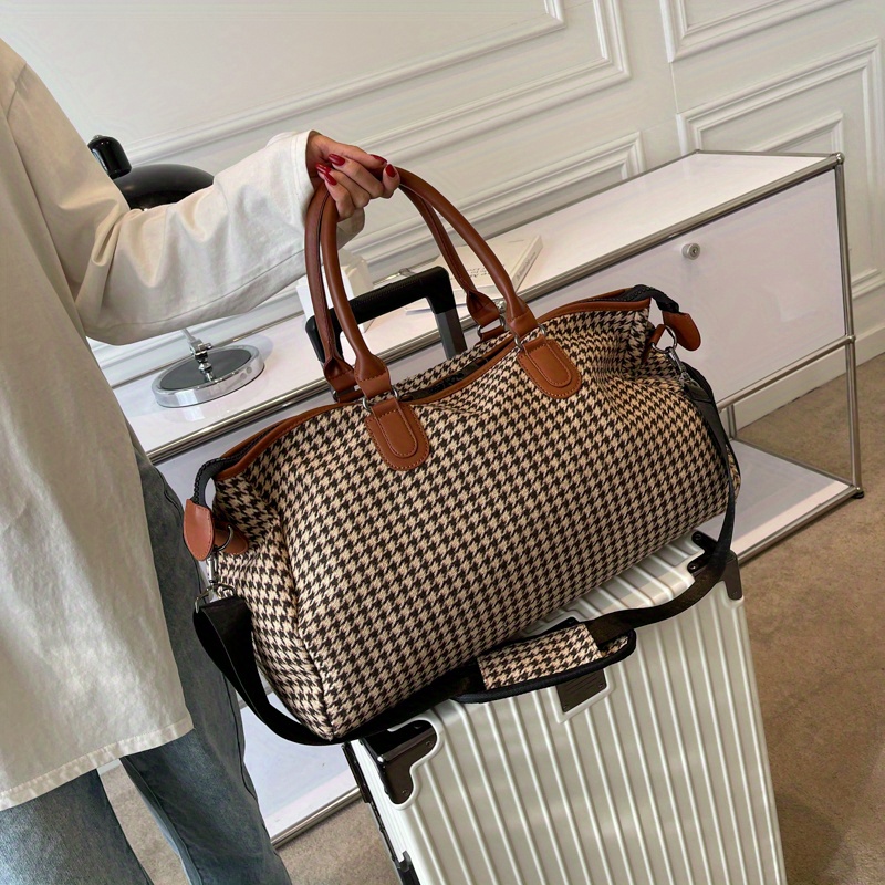TEMU Large Capacity Pattern Sports Bag, Versatile Travel Luggage Handbag, Trendy Overnight Bag