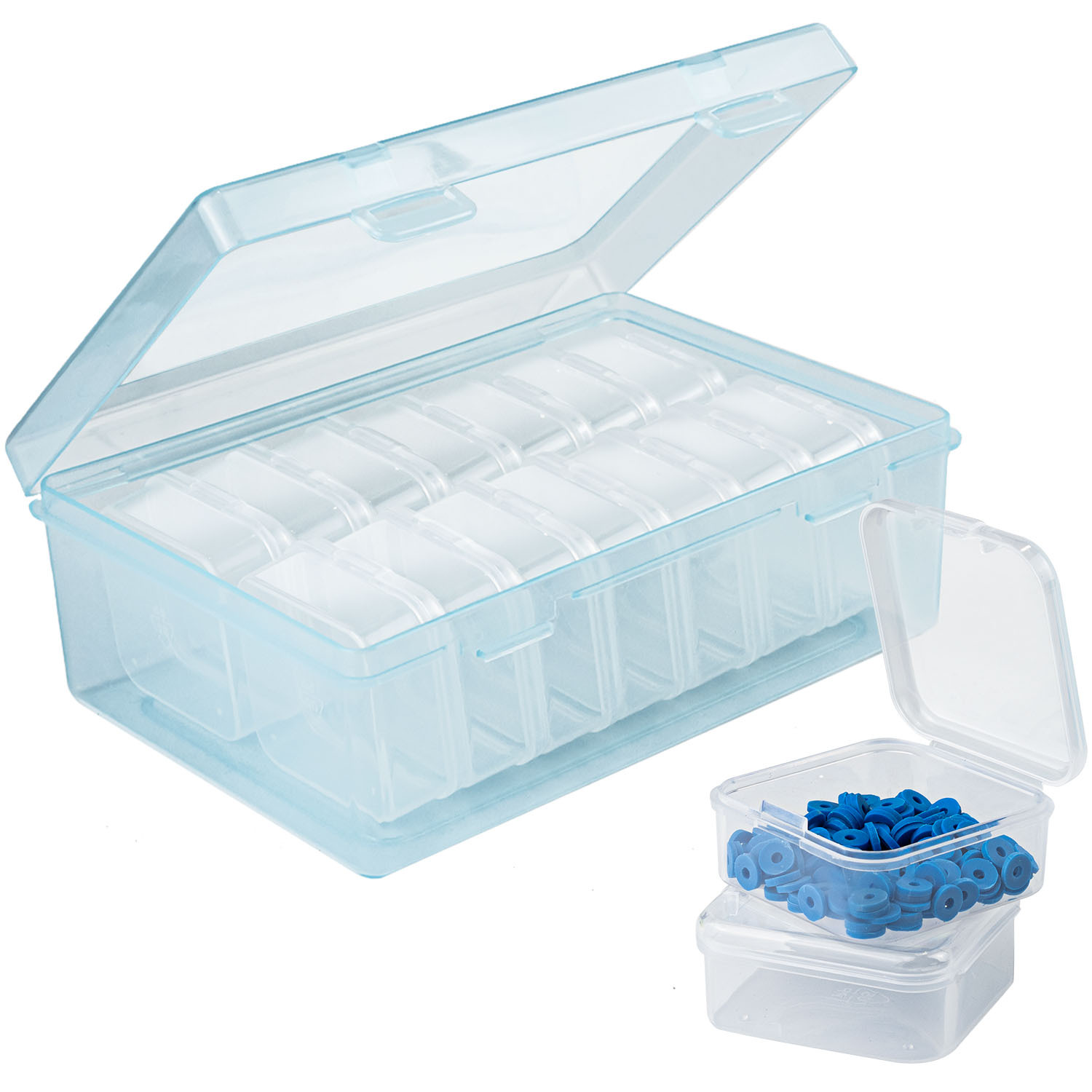 12/16 Packs Mini Klar Plastikperlen Aufbewahrungsbox - Temu Switzerland