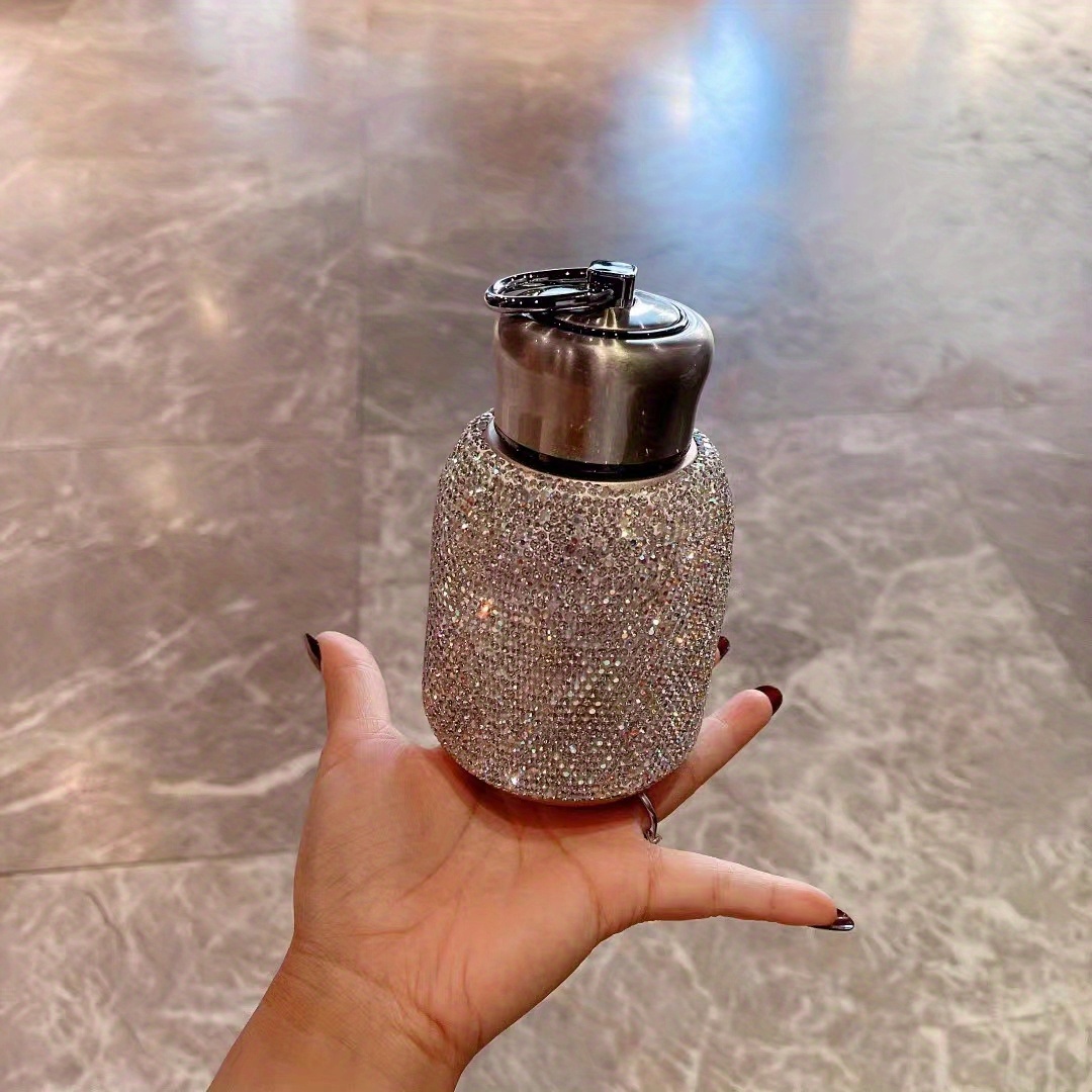 Sparkle On The Go: Stainless Steel Insulated Tumbler With - Temu