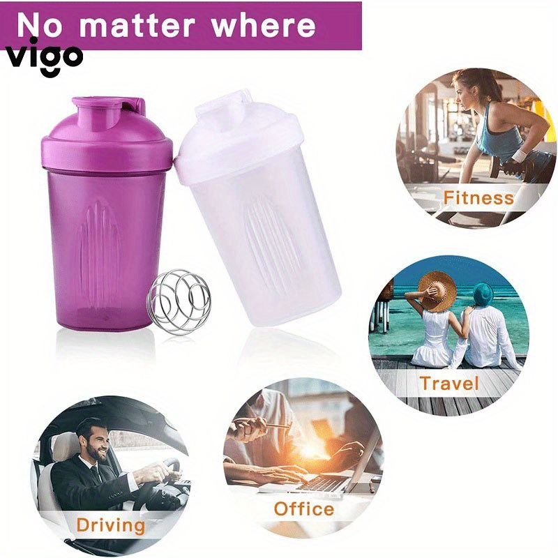 1pc Vigo Shaker Bottle 400ml/13.5oz Protein Shaker Powder - Temu Switzerland