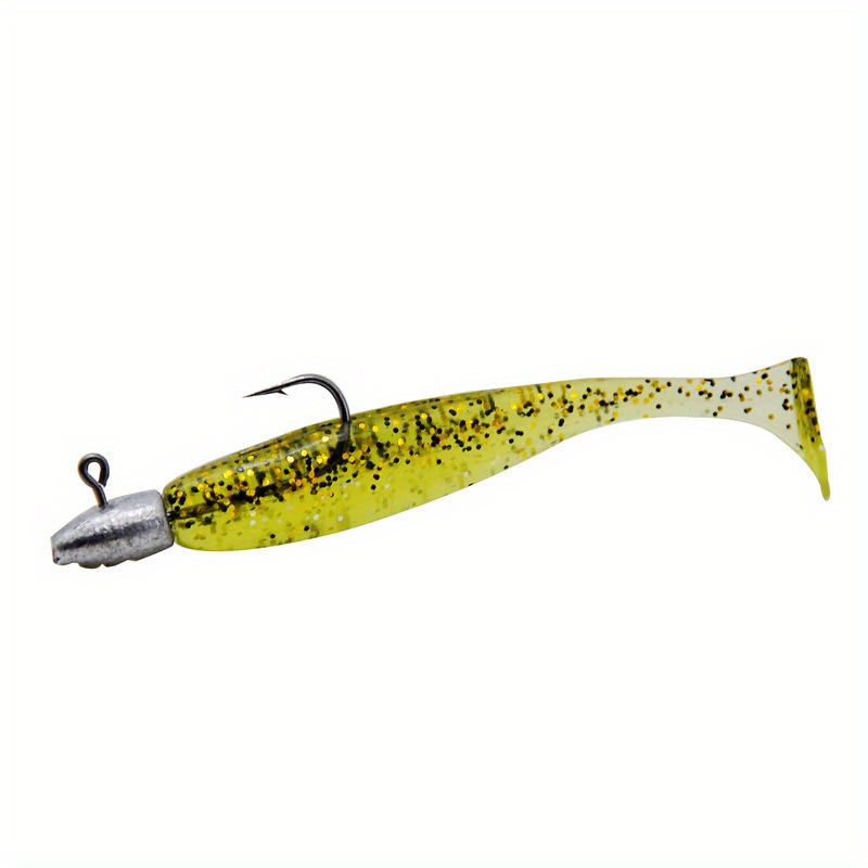 T tail Soft Fishing Bait Matched Jig Head Hooks Artificial - Temu Canada