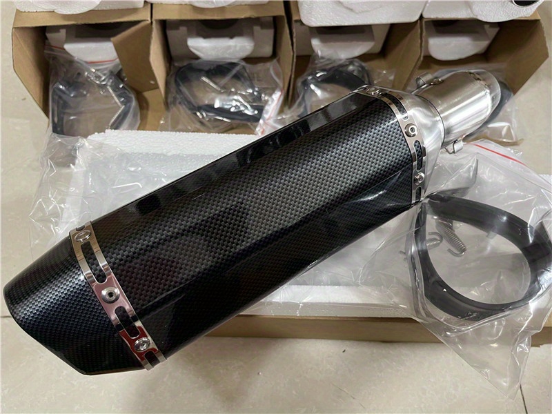 carbon fiber motorcycle exhaust muffler pipe 250cc 350cc 600cc   tube for   tmax530 msx125 gsr600 details 17