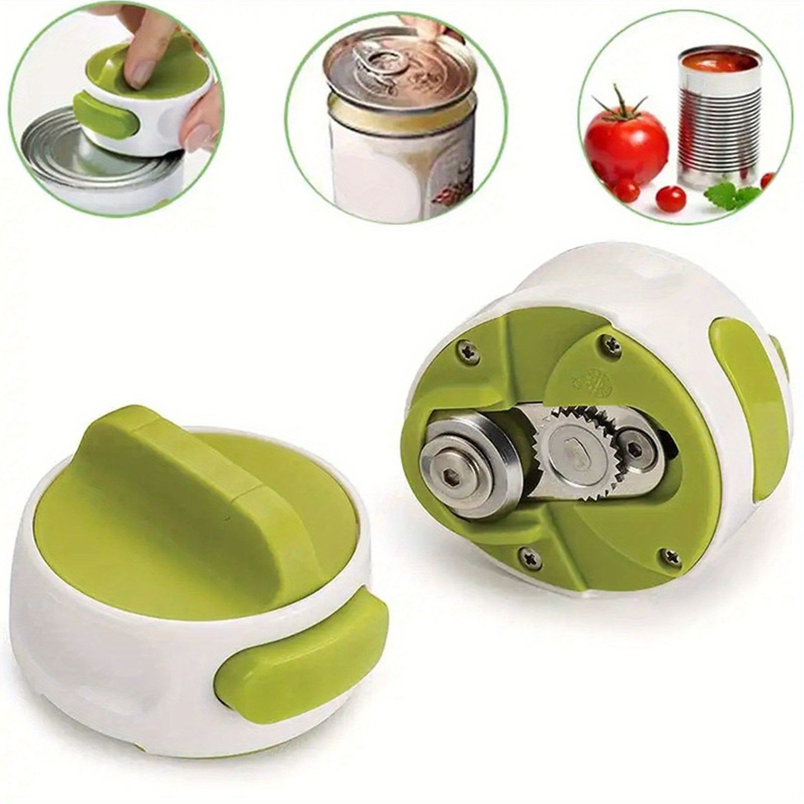 Universal Manual Can Opener Easy Twist Release for Bottles and