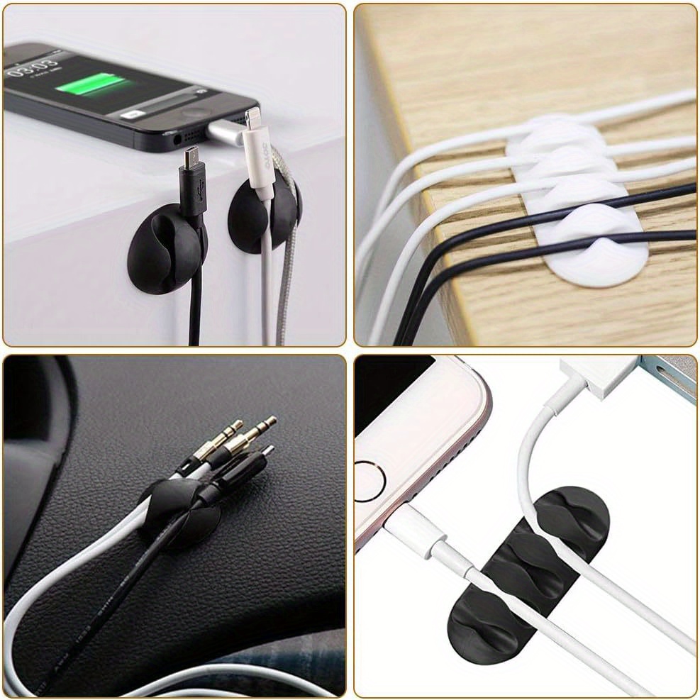 Cable Clips Cord Holder Desk Adhesive Cable Organizer - Temu