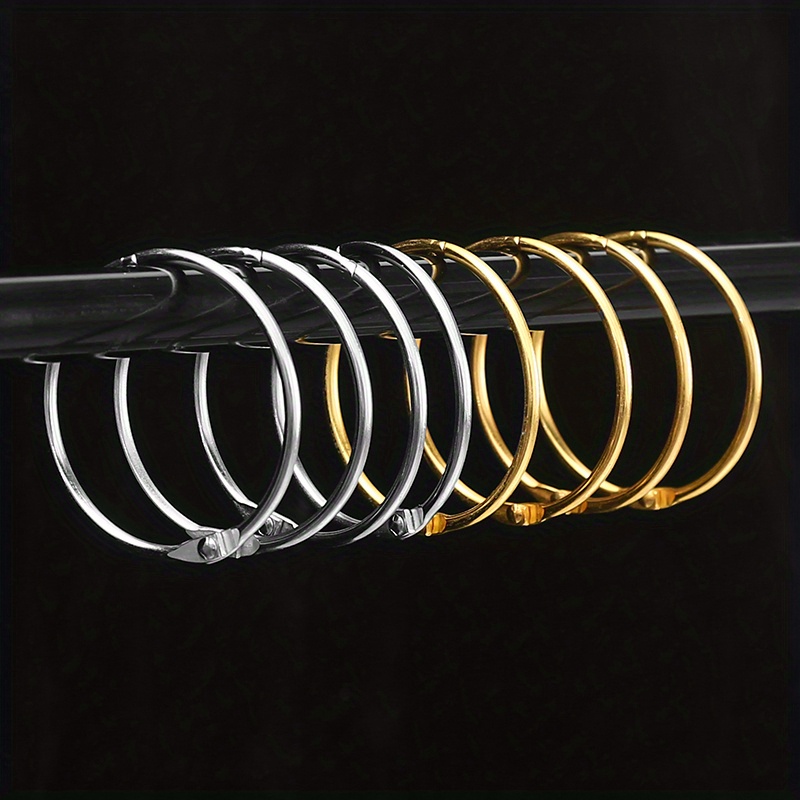 Round Metal Shower Curtain Rings Curtain Hanging Rings Temu United