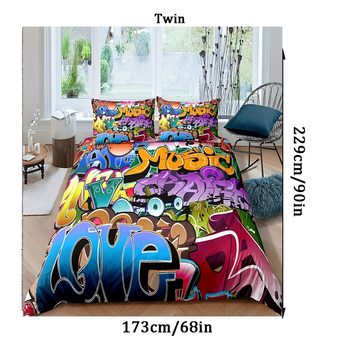 Graffiti Bedroom Bedding, Teenagers Bedding Sets