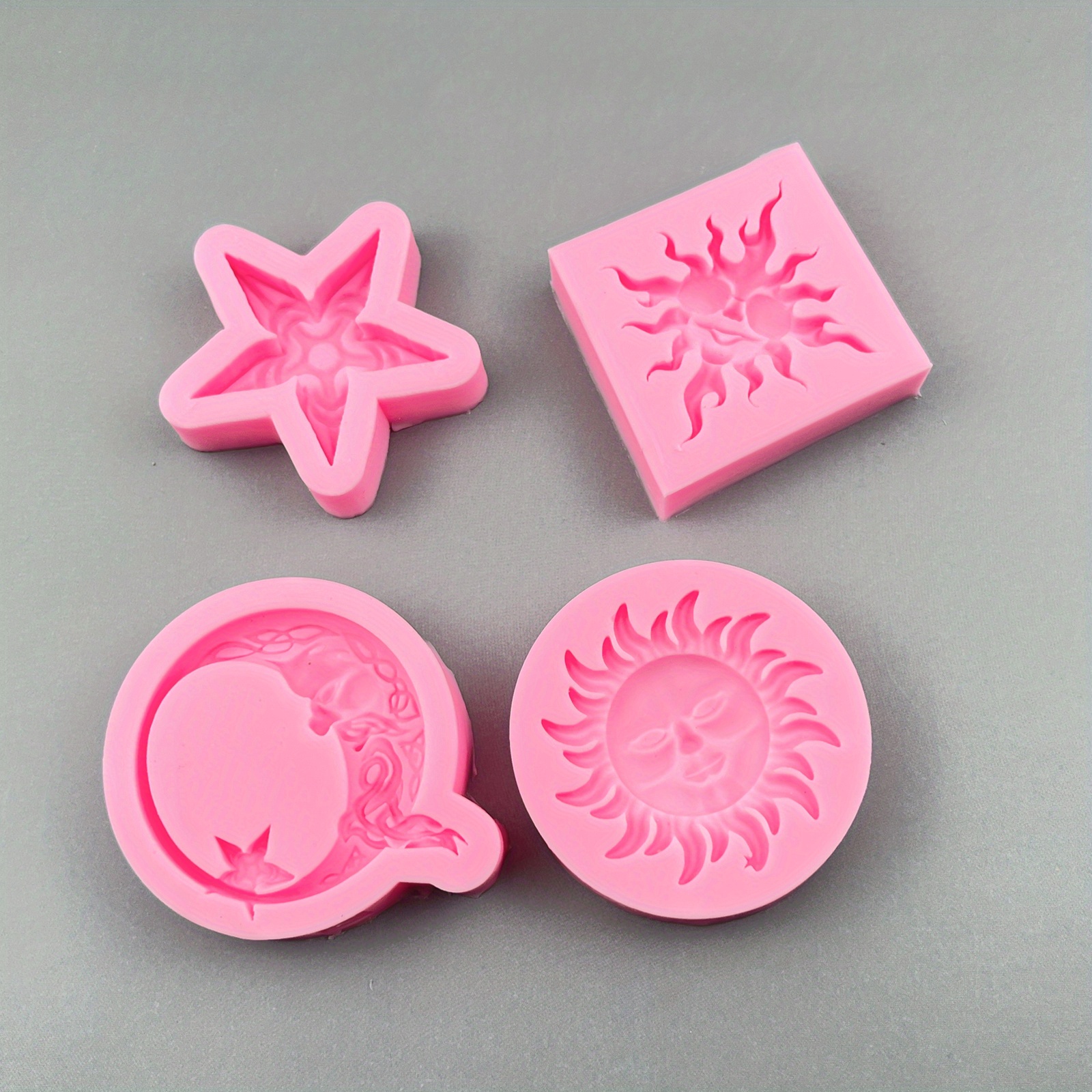 Food Grade DIY Star Chocolate Silicone Molds 3D Love Candy Fondant
