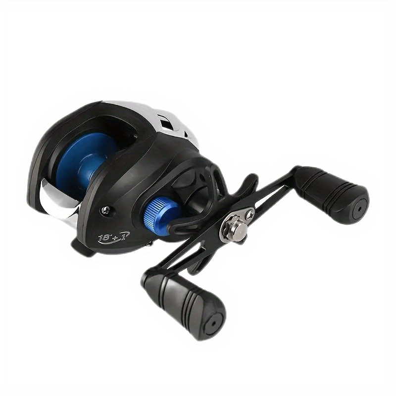 Estink Baitcasting Reels, 18+1bb Metal Baitcaster Reels Long Distance Casting Dual Brakes 7.2:1 Gear Ratio For Saltwater And Freshwater Right Hand