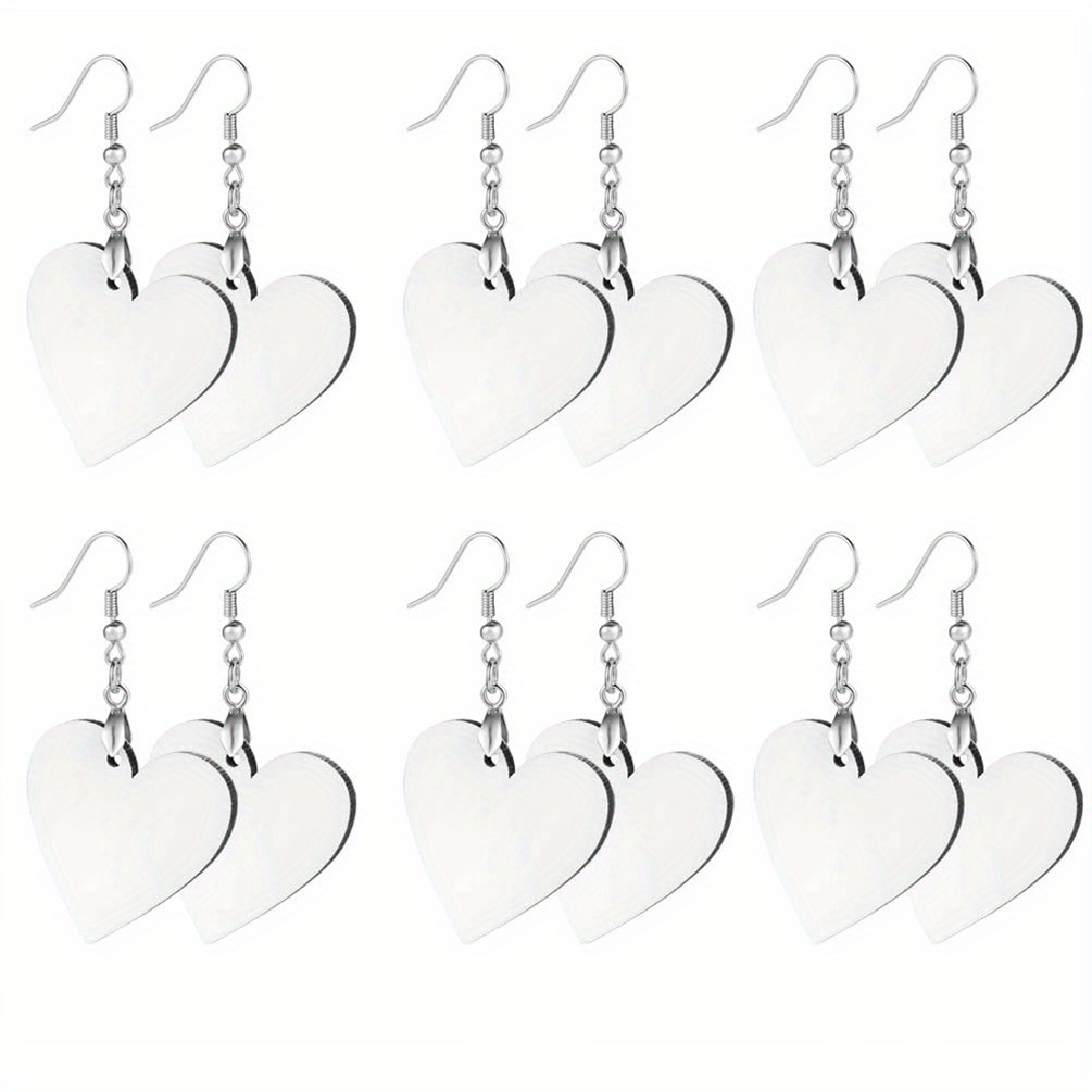 Sublimation Blank Earrings Multiple Shaped Blank - Temu
