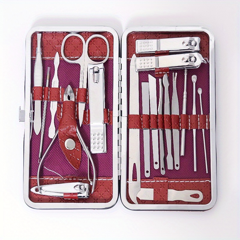 19 Pcs Nail Clipper Kit, Professional Manicure Set