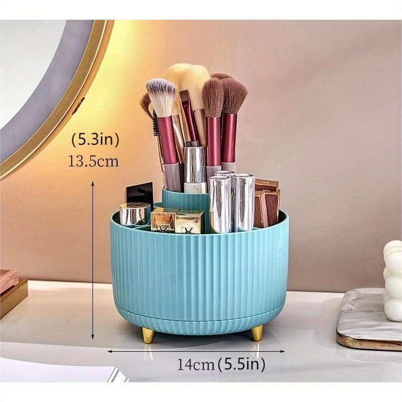 360 Rotating Makeup Brush Holder Organizer