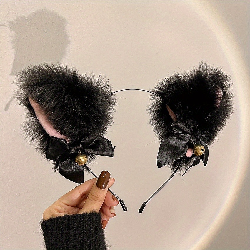 Halloween Cat Ears Cosplay Costume Bow Tie Headband