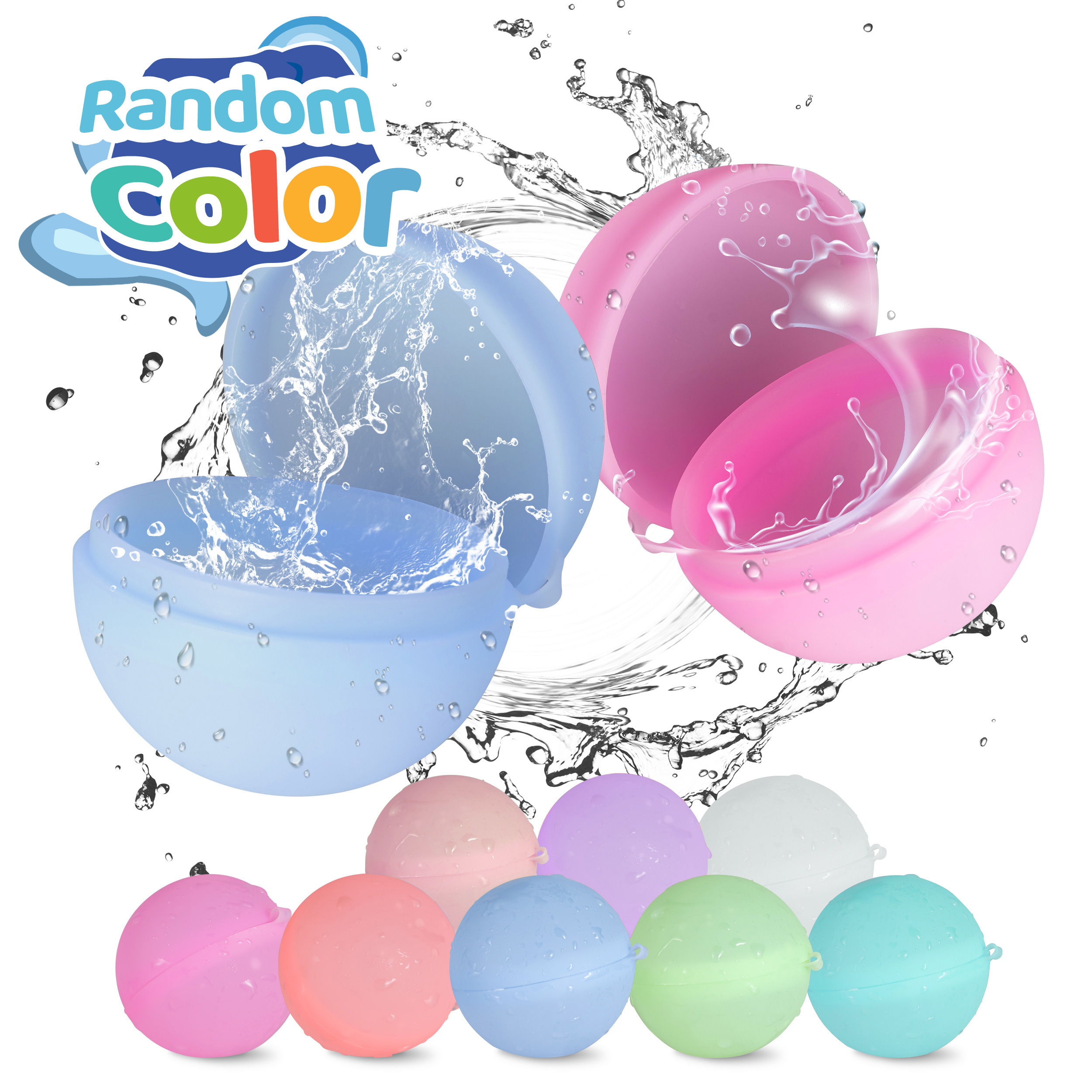 Soppycid 16 Pcs Ballons d’eau Réutilisable Remplissage rapide - Boules  d’eau en silicone auto-scellantes pour les enfants avec sac en filet,  jouets