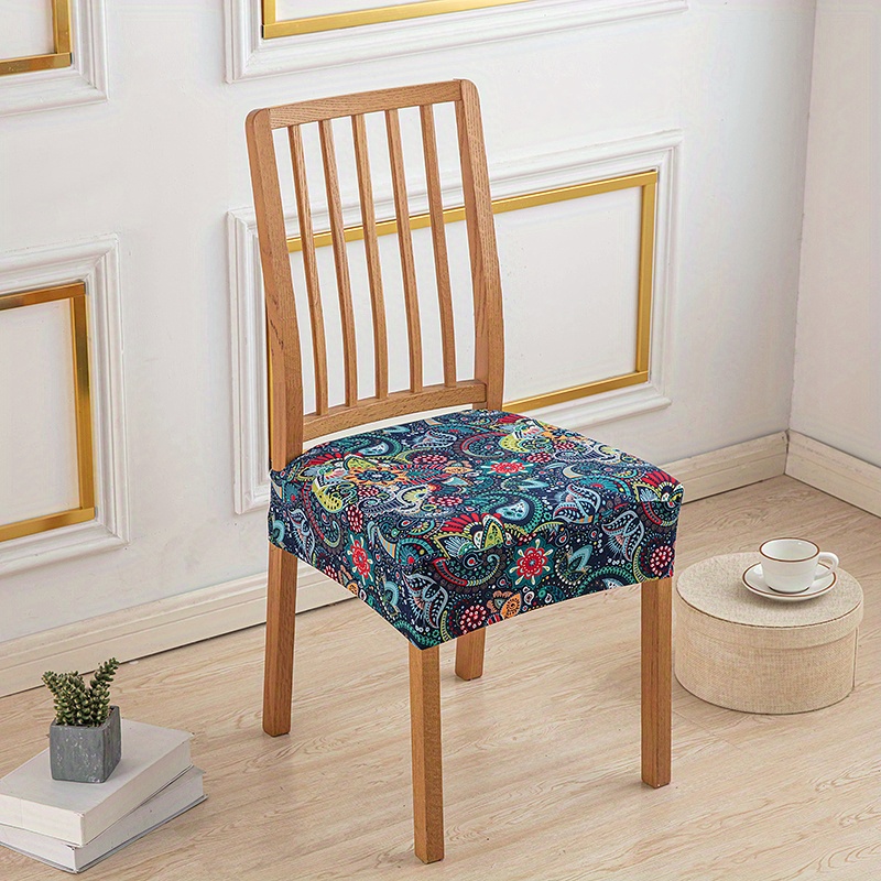  Fundas protectoras de asiento para sillas de comedor, fundas  elásticas con lazos para sillas de comedor y cocina : Hogar y Cocina