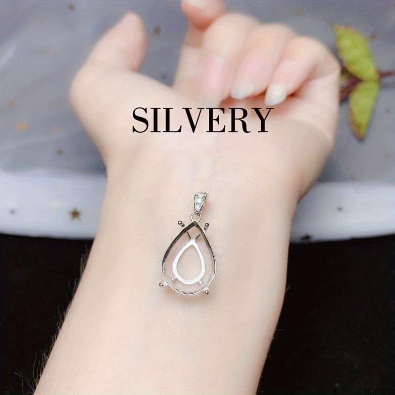 925 Solid Sterling Silver Pendant Setting without Chain Pearl Cage Pendant  Mounting Pendant Blank for Necklace Jewelry Making