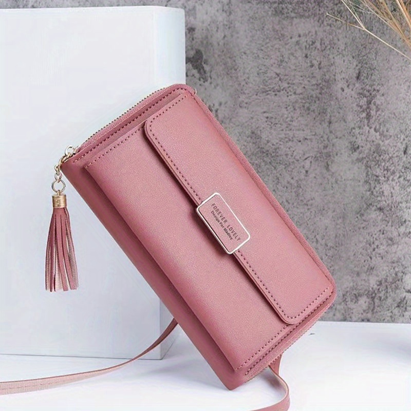 Mini Letter Print Crossbody Bag, Double Zipper Clutch Wallet, Fashion  Shoulder Flap Purse For Women - Temu