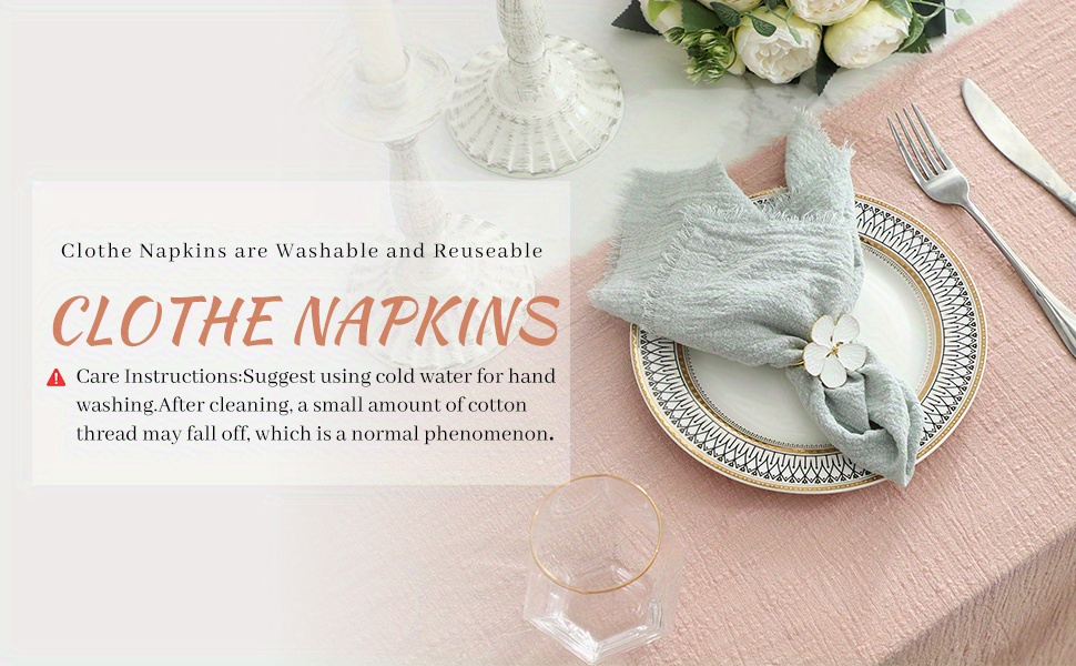 Cotton Handkerchiefs Handmade Cloth Napkins Cotton Linen - Temu