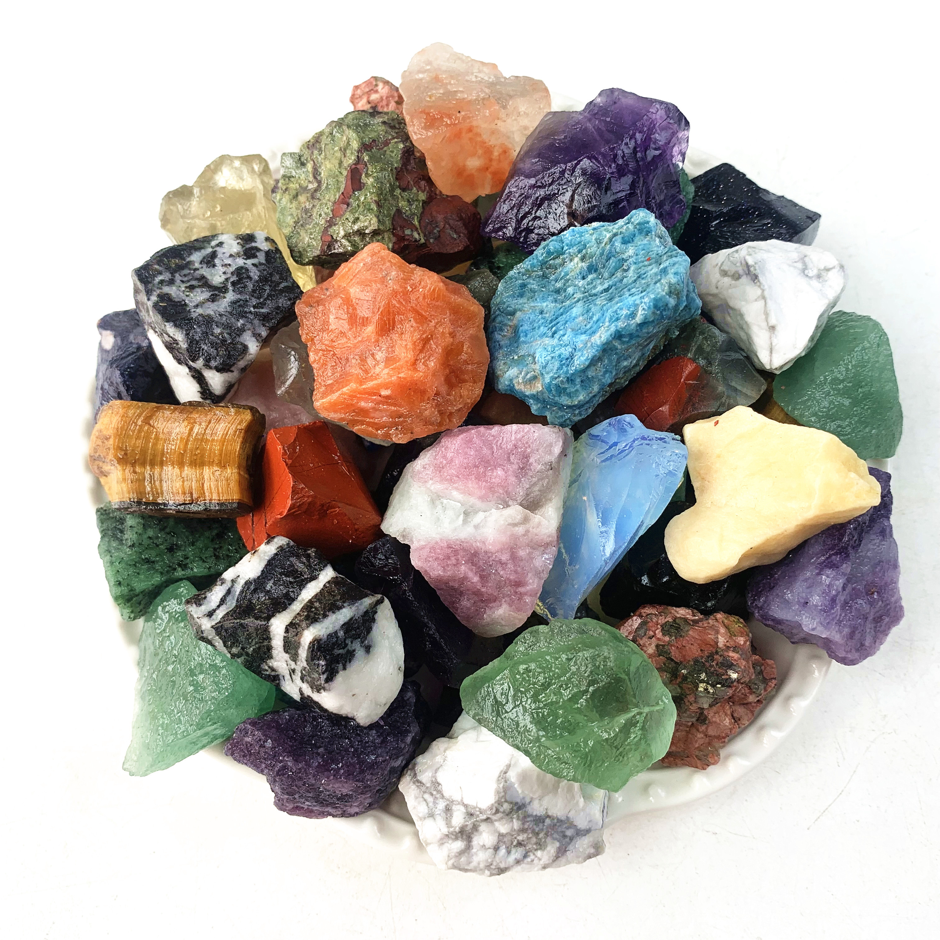 Mixed Natural Crystal Gemstones Chakra Healing - Temu