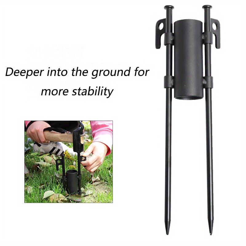 Canopy Pole Holder Adjustable Aperture Size With Without Nut Fishing  Umbrella Holder Equipped With 30cm 11 81in Tent Nails - Sports & Outdoors -  Temu
