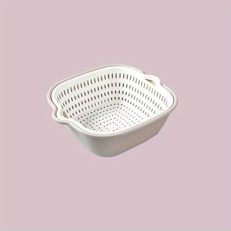 Double Layer Vegetable Washing & Draining Basket (small) For