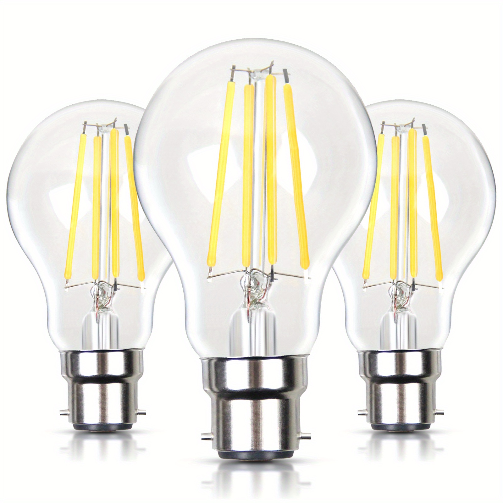 BRIMAX Ampoule E14 LED Dimmable, 6W Ampoule LED Dimmable=60W Incandescence,  Blanc Chaud 2700K G45 Ampoules Filament Dimmables, Petite Vis Edison, Lot