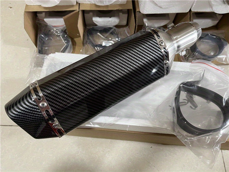 carbon fiber motorcycle exhaust muffler pipe 250cc 350cc 600cc   tube for   tmax530 msx125 gsr600 details 19