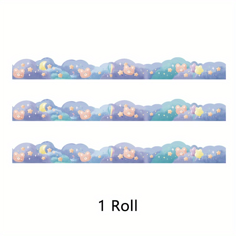3 Rolls Scrapbook Tape For Diy Decorative Tape Sticker Printing