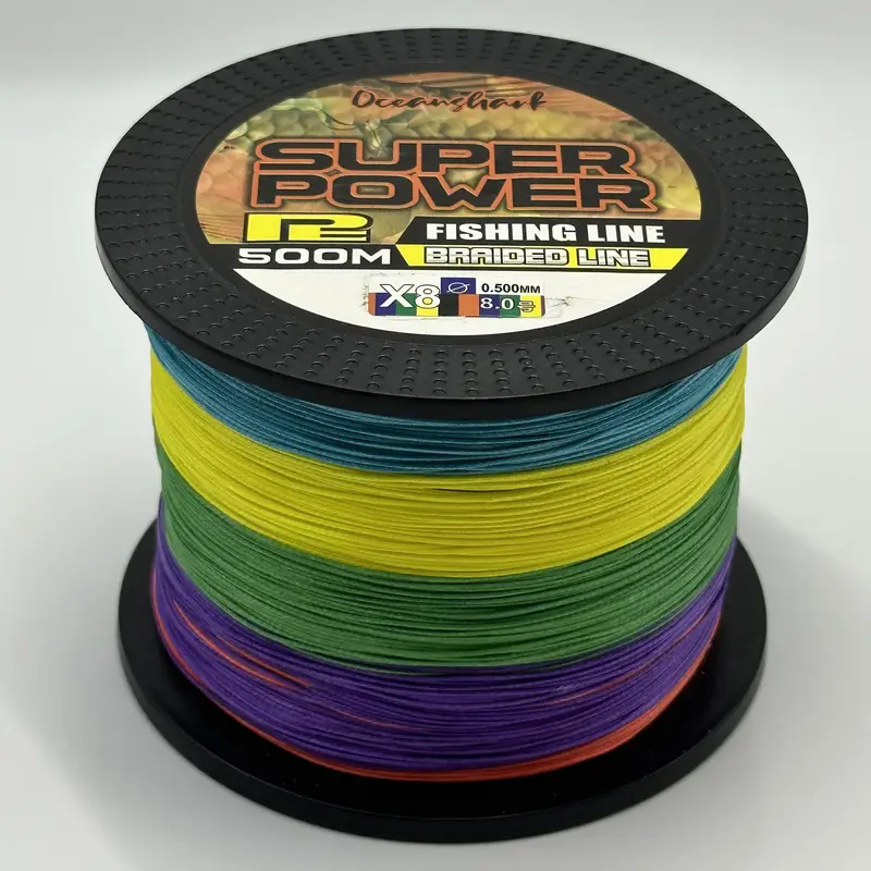 Super Strong 8 strand Pe Fishing Line /546.8yds Woven Round - Temu