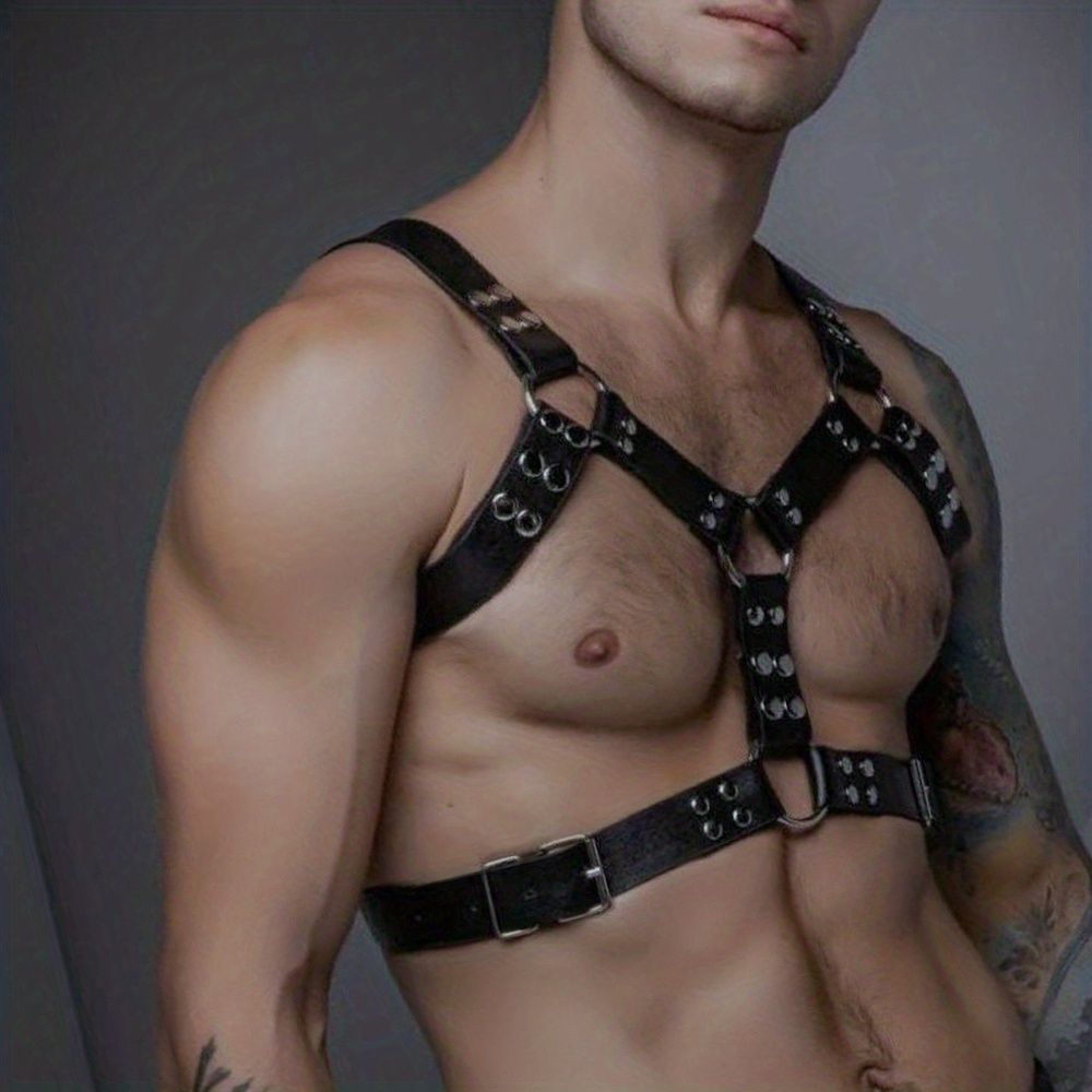 Sexy Men's Chest Harness Bondage Lingerie Fashion Punk - Temu Canada