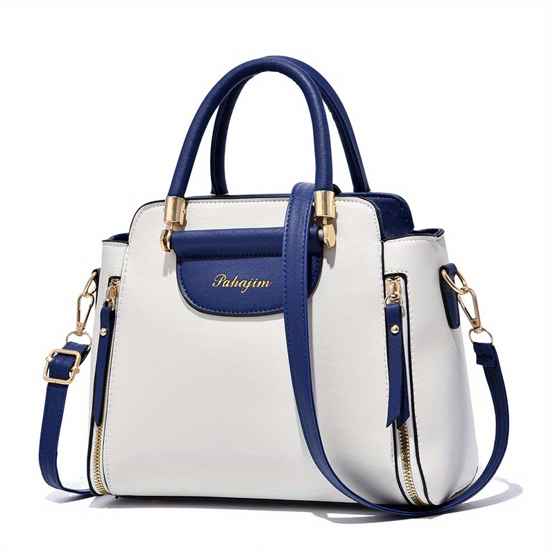 Elegant Handbag For Women Color Contrast Crossbody Bag - Temu