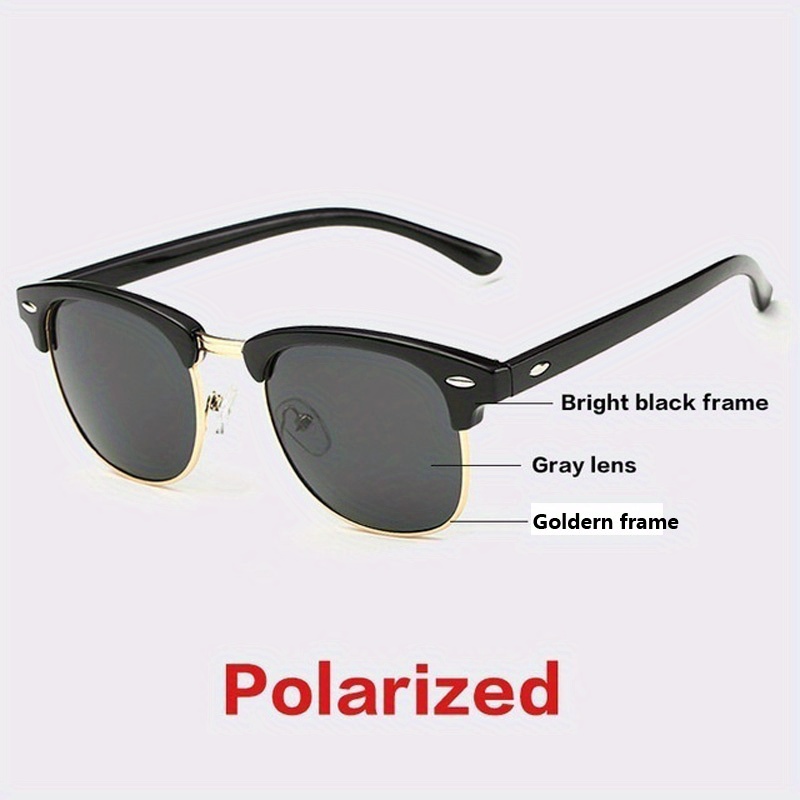 Polarized Sunglasses for Men and Women Black Frame Sun Glasses