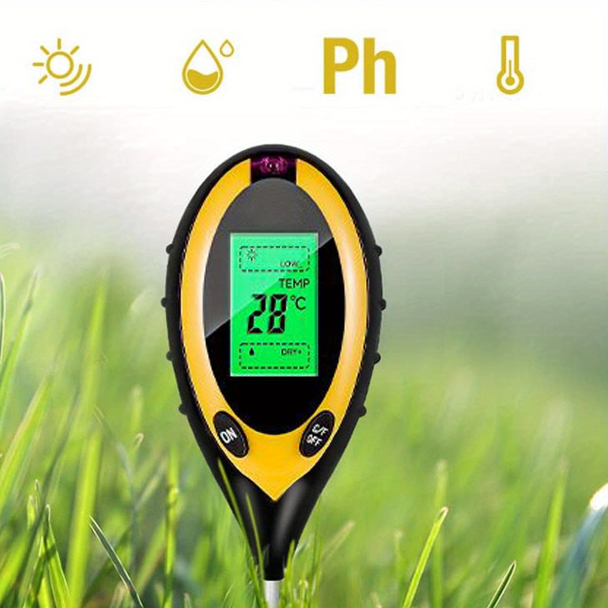 4 in 1 Soil Moisture Meter inspection Plant Temperature/soil - Temu ...